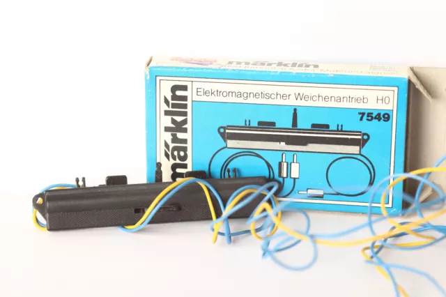 Märklin H0 K-Gleise 7549  Elektromagnetischer Weichenantrieb  in OVP (213525)