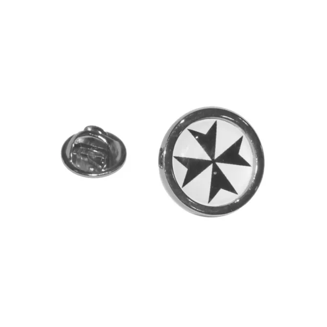 Maltese Cross Lapel Pin Badge - XOMTP017