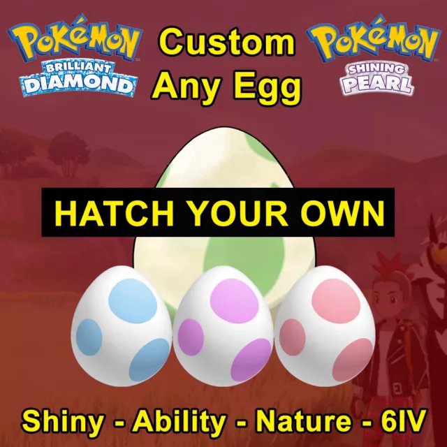 Pokemon Brilliant Diamond Shining Pearl - ALL DIAMOND EXCLUSIVE 6IV BR Shiny