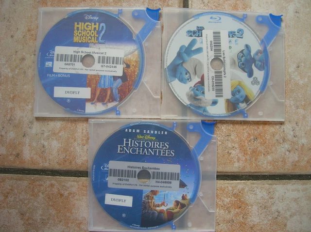 BLU-RAY boitier slim LOT DE 3 DESSINS ANIMES  (descriptif voir photos) (b2)