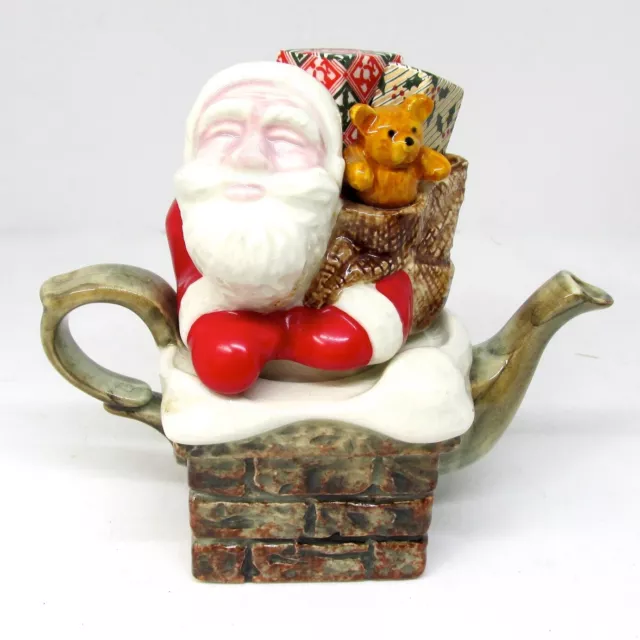 Paul Cardew ONE CUP SANTA Claus In Chimney With Presents Teapot