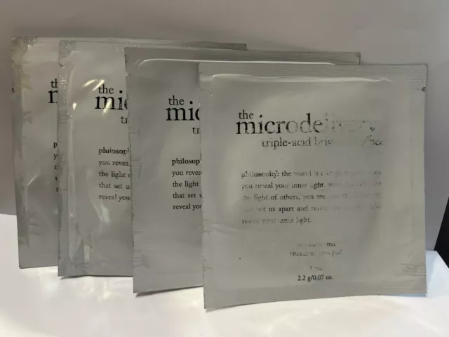 New X4 Philosophy The Microdelivery Triple Acid Brightening Peel Pads *B Grade*