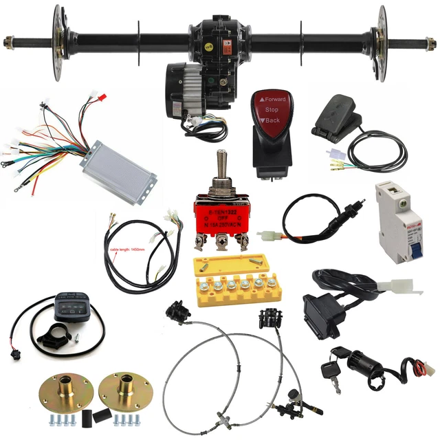 40& ELECTRIC 1000W Differential Motor Rear Axle kit ATV Quad Go kart
