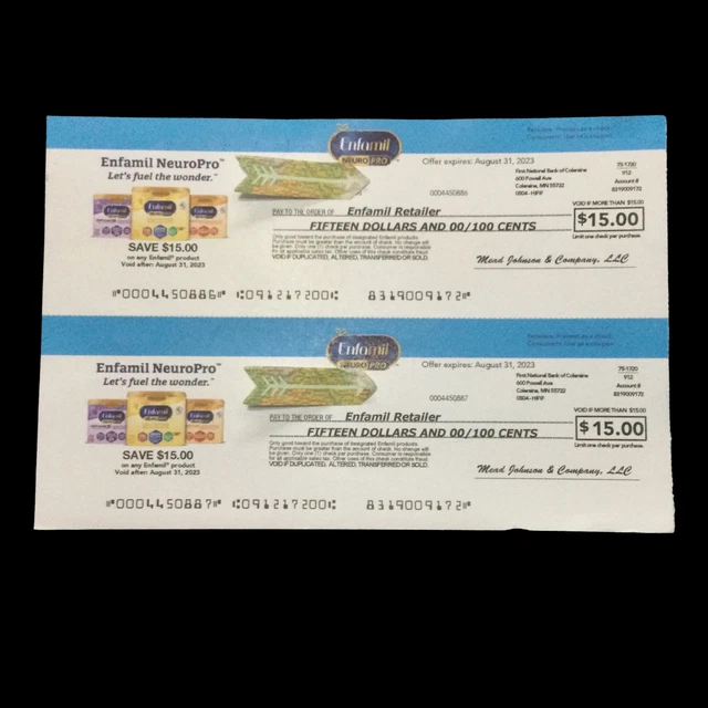 Enfamil NeuroPro Coupons $30 Checks Exp August 31, 2023