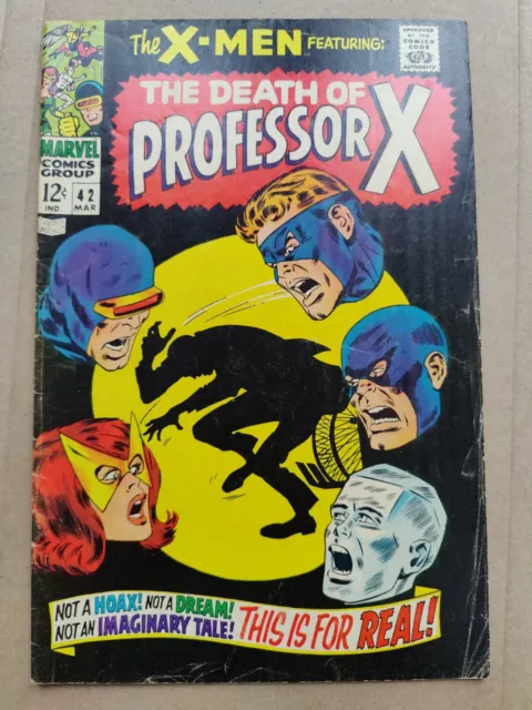Uncanny X-Men #42 Nice VG+ 1968 Marvel