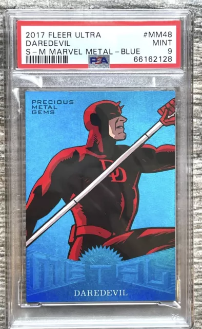 Psa 9 Pop 3 None Higher Pmg Daredevil 2017 Marvel Fleer Precious Metal Gems /50