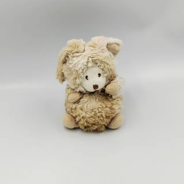 Doudou ours beige blanc déguisé en lapin BUKOWSKI - 33027