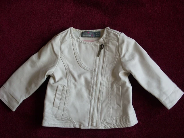 VESTE SIMILI CUIR ORCHESTRA - BLOUSON - BEBE FILLE 6 mois - TBE