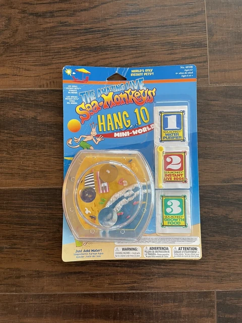The Amazing Live Sea Monkeys Hang 10 Mini-World Dicontinued Rare