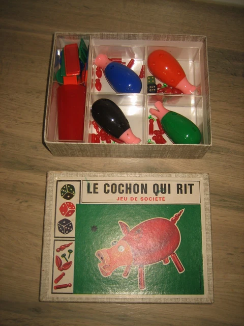 Jeu De Société Le Cochon Qui Rit - Version 2 Cochons, Complet Et En Bon état, Occasion