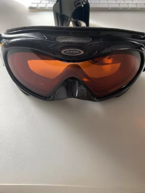 Skibrille,Unisex Alpina Quatroflex, Bonifire