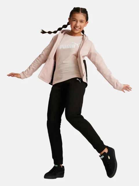 Puma Tuta Completa Bambina Classic Hoodie 670211 47 Nero Rosa Sportiva Originale