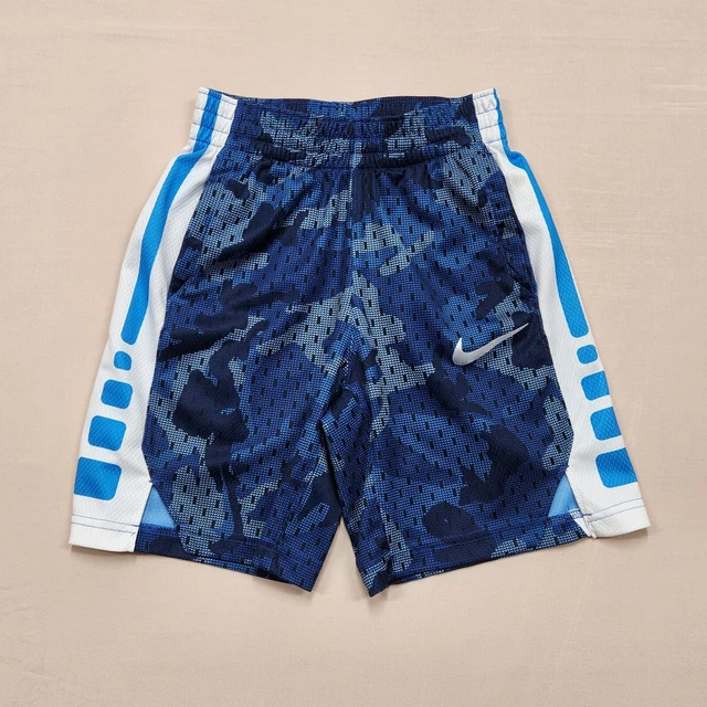 NIKE Dri-Fit Boy Basketball Shorts Size S Elastic Waist Drawstring Athletic Fit