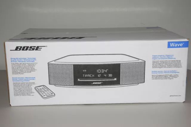 SYSTÈME AUDIO MUSICAL Bose Wave IV lecteur CD MP3 AM & FM tuner radio  argent comme neuf OB EUR 1.107,36 - PicClick FR
