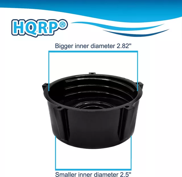 HQRP Blender Bocal Récipient Bas Casquette pour Oster 148381-000090 Osterizer 3