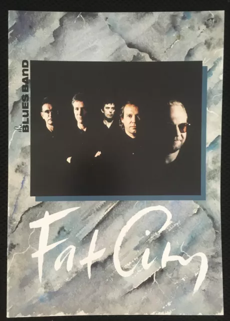 The Blues Band Fat City 1981 Concert Tour Programme + Flyer