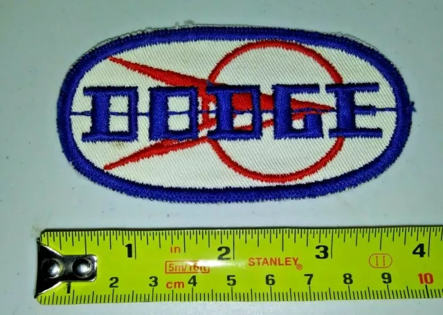 VINTAGE Embroidered Automotive Gasoline Patch UNUSED - DODGE