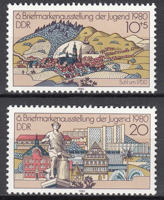 DDR 1980 Mi. Nr. 2532-2533 Postfrisch ** MNH