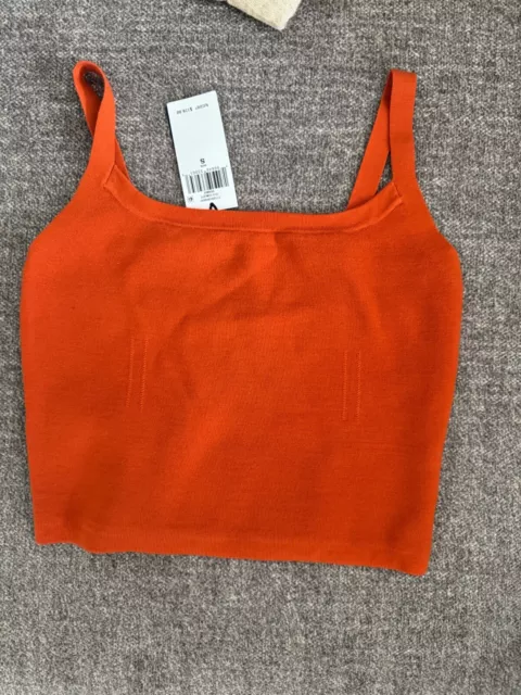 NWT Polo Ralph Lauren Orange Crop Tank Women Sz Small