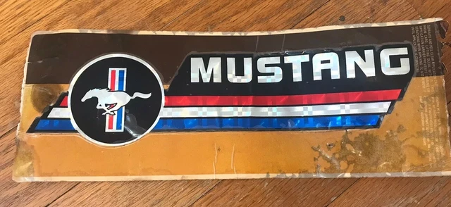 VINTAGE 1970S FORD Mustang Decal Bumper Sticker Prism Prismatic Hot Rod