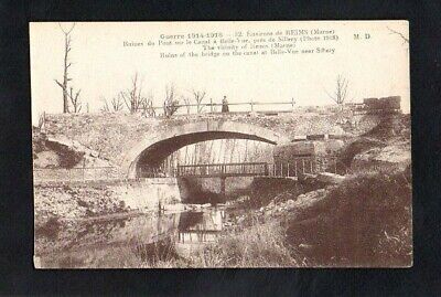 CPA Guerre 1914-1918 -surroundings Reims -ruins of / The Bridge on Channel IN