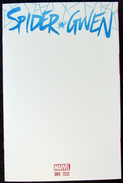 Spider-Gwen #1 2015 Blank Wraparound Sketch Cover Variant NM