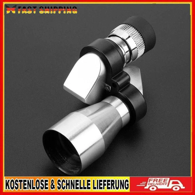 8x20 Mini Corner Binoculars HD Pocket Monocular Outdoor Telescope (Silver)