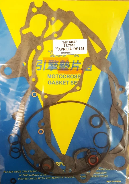 GENUINE APRILIA RS125 Pegaso 125 Engine Gasket Seal Set Ap0293312 Incomplete £20.00 - UK