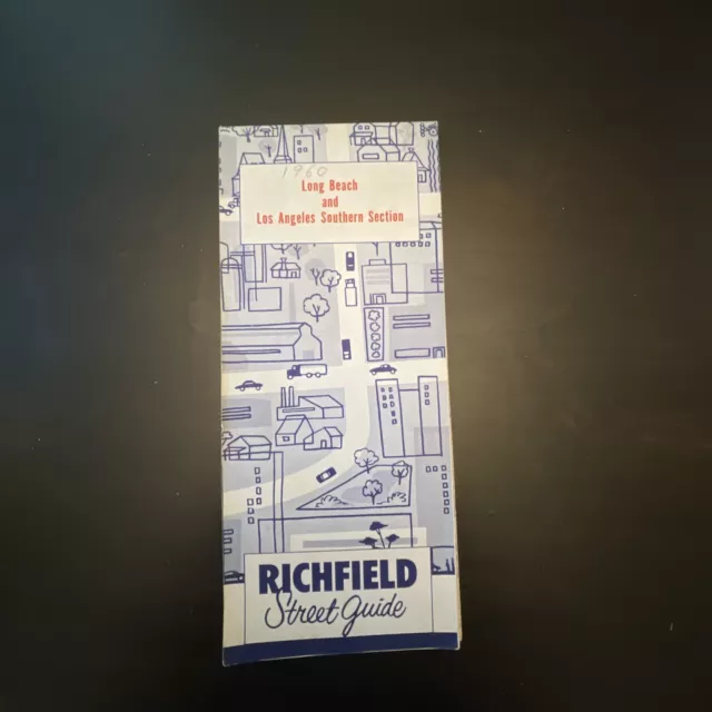 1960 Richfield Street guide Long Beach and Los Angeles Southern Section map