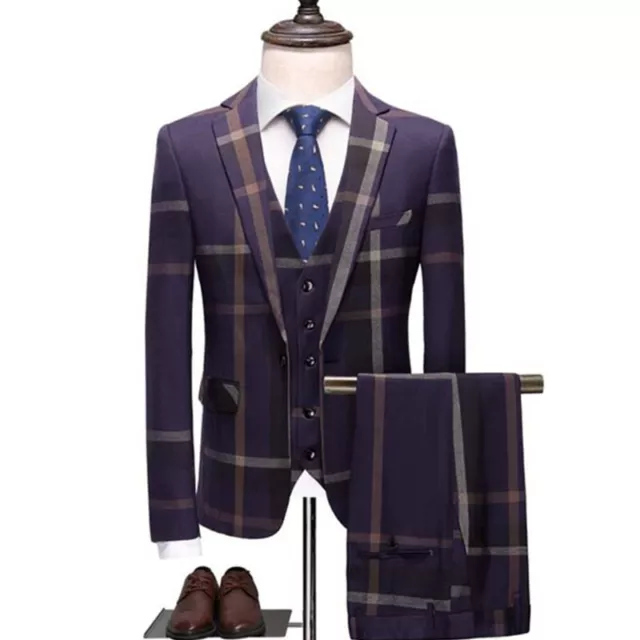 Gilet 3 pezzi 2023 cappotto alla moda casual uomo business fantastico nuovo