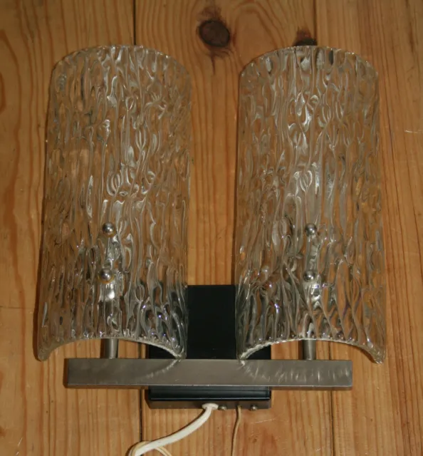 lampe applique verre de Murano années 60 70 moderniste design Paris vintage