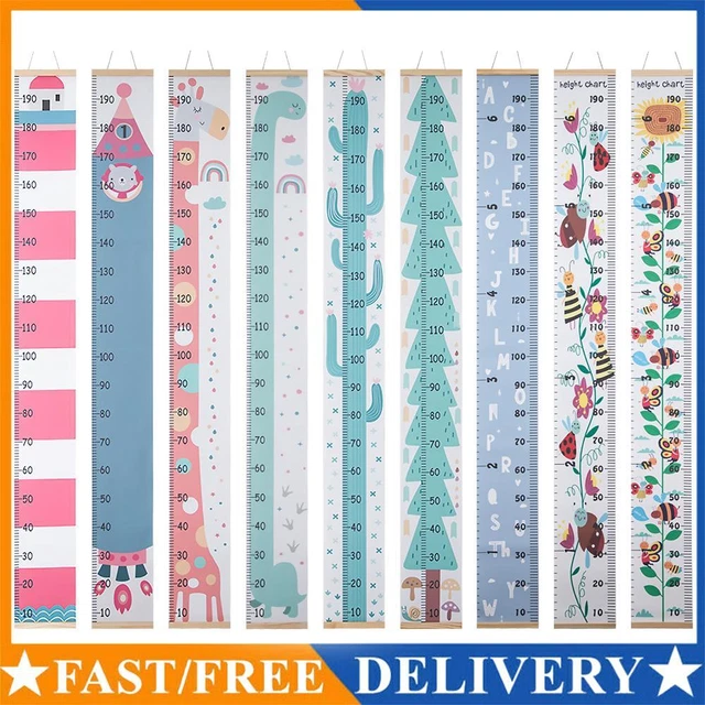 REMOVABLE HEIGHT MEASUREMENT Ruler Wall Height Growth Chart Decal for ...