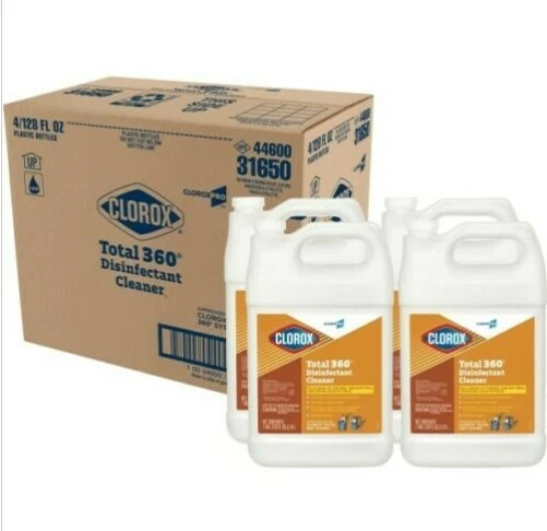 Clorox Total 360 Disinfectant: case of 4 one gallon bottles Clorox Total 360 Disinfectant: case of 4 one gallon bottles