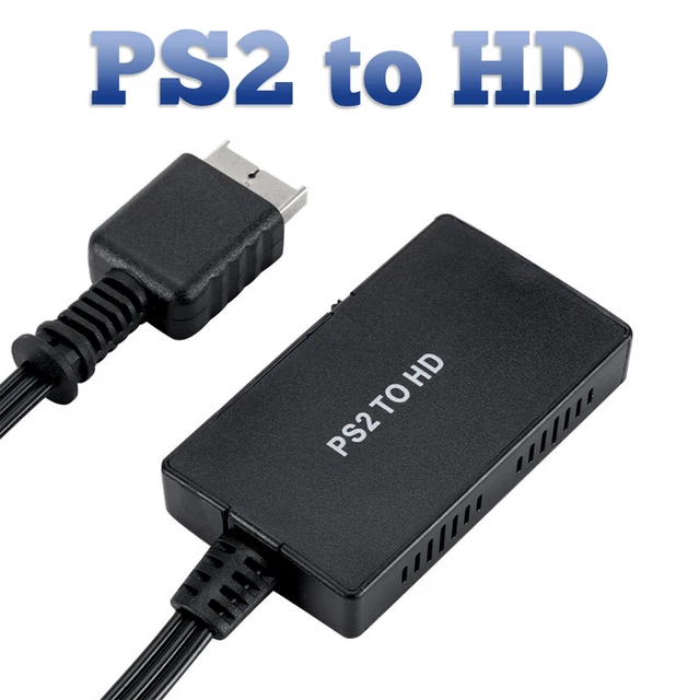 PS2 TO HDMI Converter Video Adapter HD +3.5mm Audio Cable For