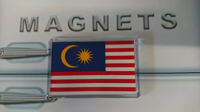 Malaysia Flag Fridge Magnet. Asia Travel