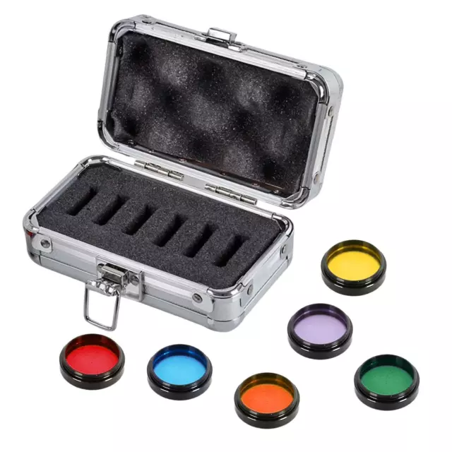 6 colors Telescope Filters Set 1.25" Neutral Density Filter Colorful moon Nebula