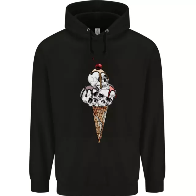 Ice Cream Skull Childrens Kids Hoodie