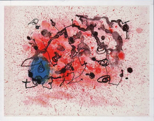 MIRÓ Lithograph w/COA. #UniqueGift 1975 Joan Miró litógrafo. Limited Edition ART