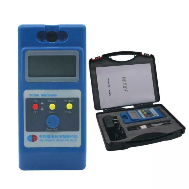 WT10A Magnetometer Surface Magnetic Field Tester Gauss Meter Giss Gauss Meter