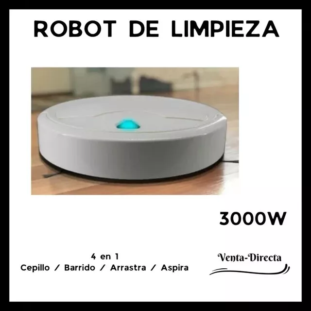 Robot aspirador de limpieza 4 en 1 3000w cepillo barrido arrastra aspira succión