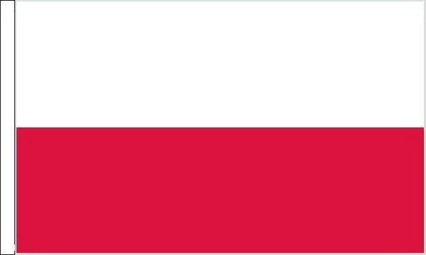 Poland Sleeved Flag suitable for Boats 45cm x 30cm