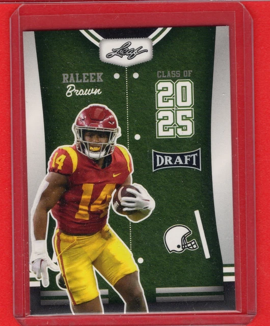 RALEEK BROWN 2023 Leaf Draft Class of 2024 84 USC Trojans 1.99 PicClick
