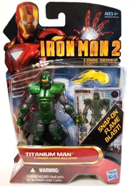 Marvel Universe Iron Man 2 Comic Series Titanium Man Hasbro Marvel 4"