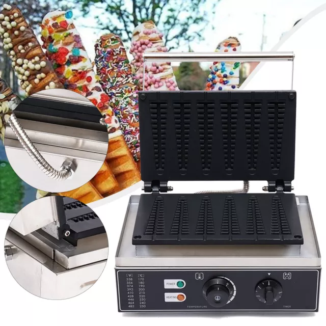 Commercial Electric Nonstick Stick Waffle Maker Machine Muffin Baking Machine!