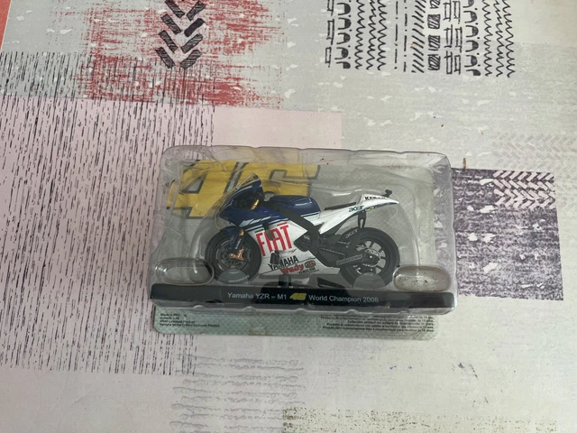 Moto GP miniature Valentino Rossi 46 Yamaha YZR-M1 World Champion 2008 1/18