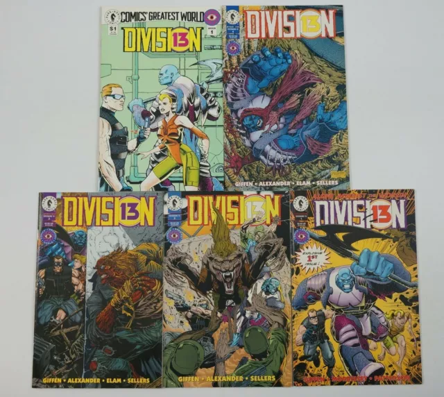 Division 13 #1-4 VF/NM complete series + comics greatest world - keith giffen