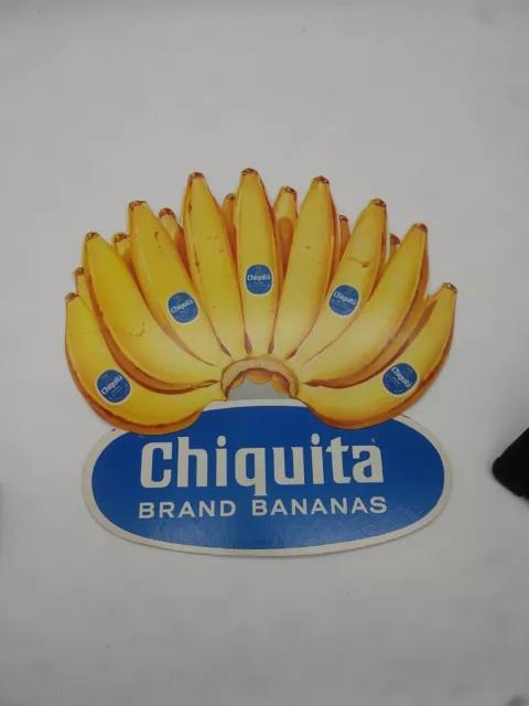 VINTAGE CHIQUITA BANANA Cardboard Sign Store Display Ad 14