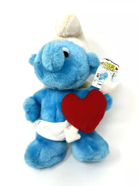 Smurf Cupid Smurfs Plush Doll Heart and Angel Wings Valentines Gift Original Tag