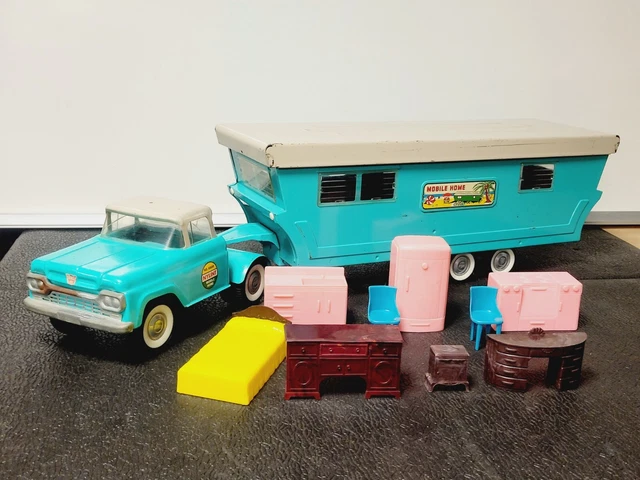 Nylint Ford Mobile Home Truck & Trailer Camper Set #6600 w/ Furniture USA