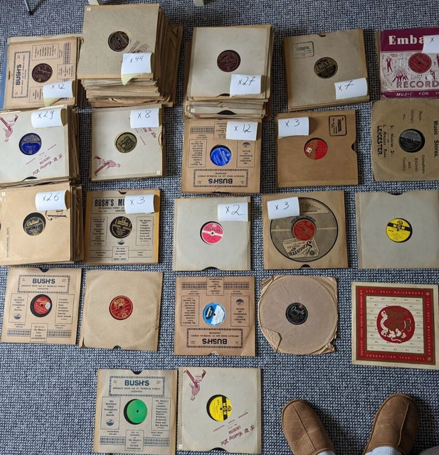 JOB LOT 200+ (10" and 12") SINGLES Vinyl Records (Rex, Columbia, Parlophone...)